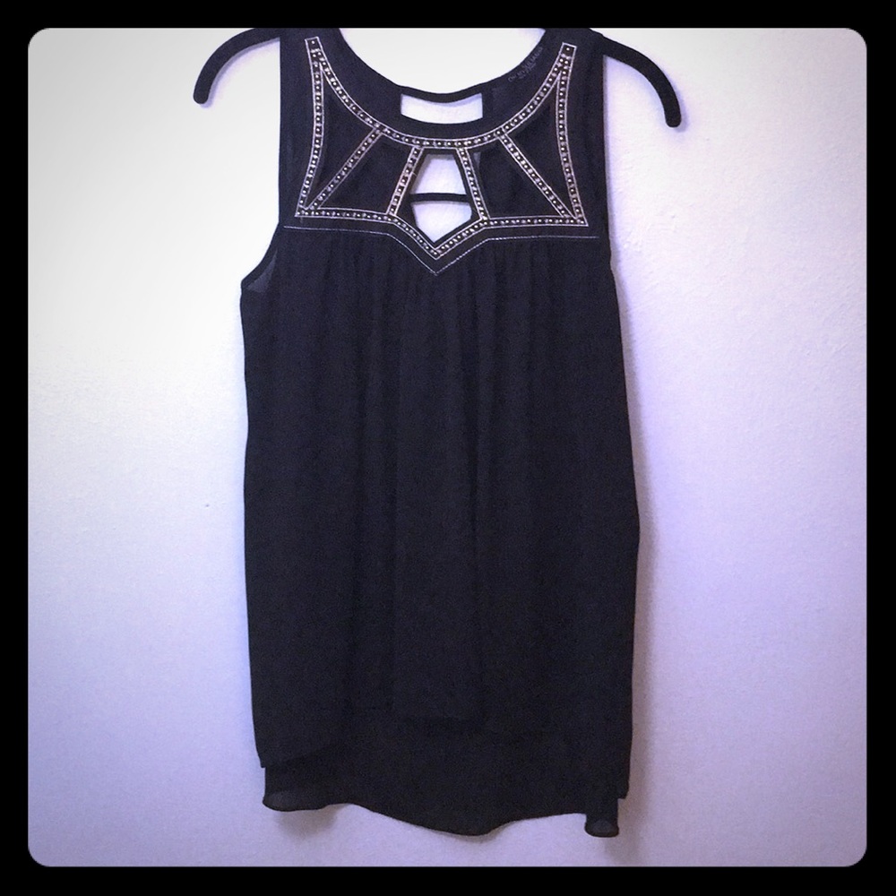 Black tank top